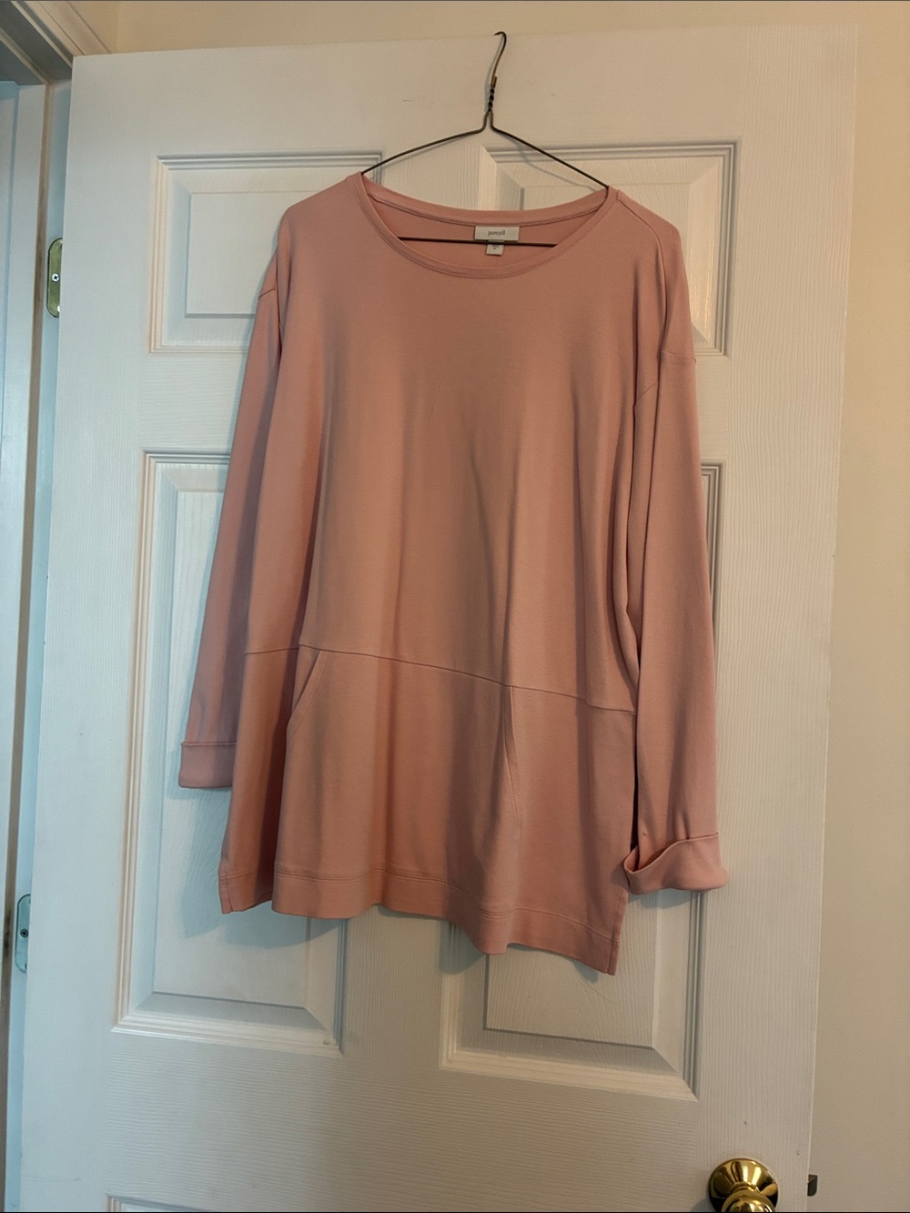 J. Jill Dusty Pink Long-Sleeve Tunic Top